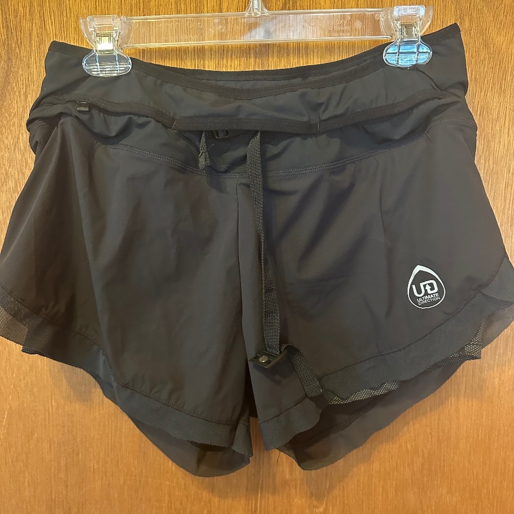 Women’s Black Ultimate Direction Running Shorts Size M/L